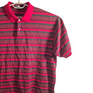 Polo Ralph Lauren Men's XL Striped Polo Shirt Red Green Casual Top‎